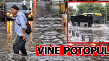 ANM, avertizare de vreme severă imediată. Vine potopul în România