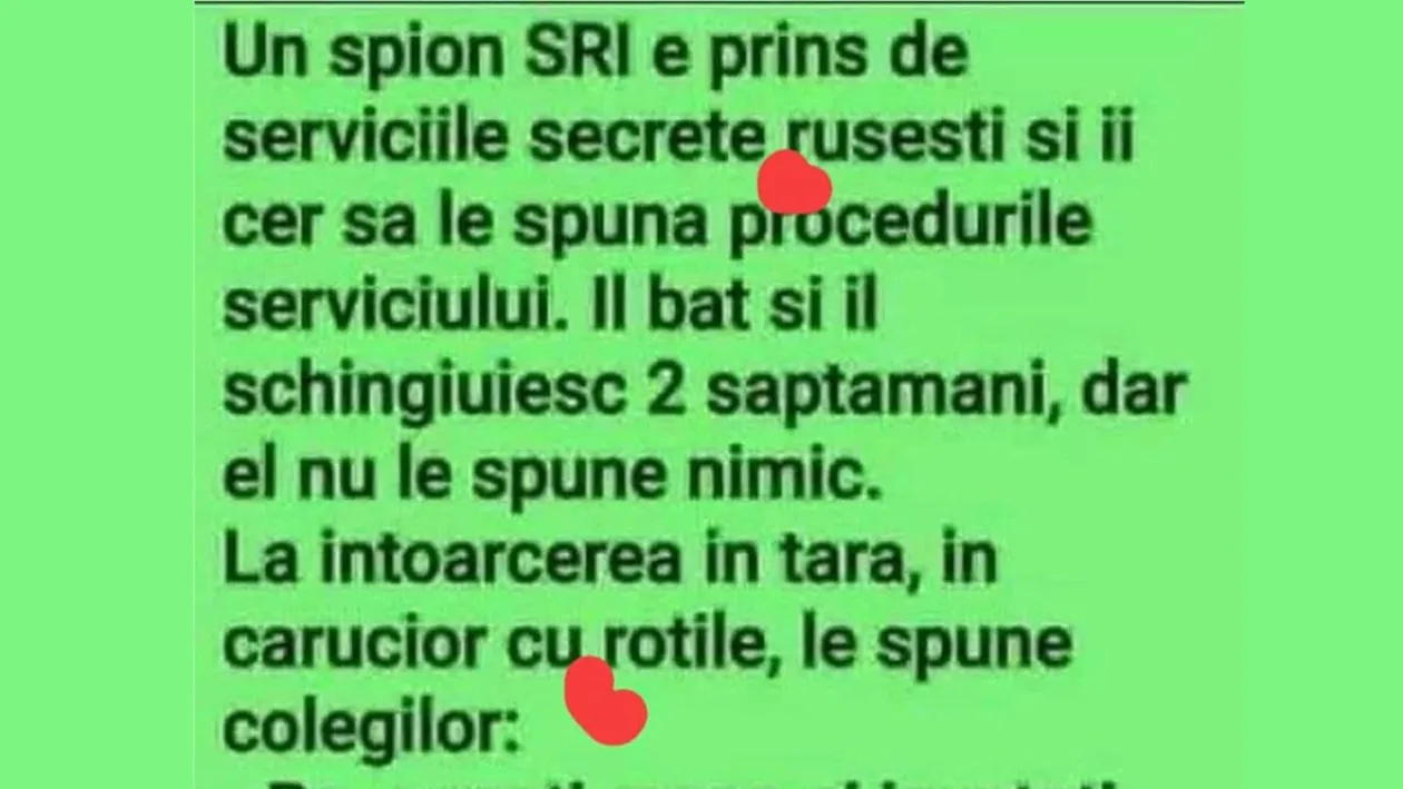 BANCUL ZILEI | Un spion SRI e prins de serviciile secrete rusești