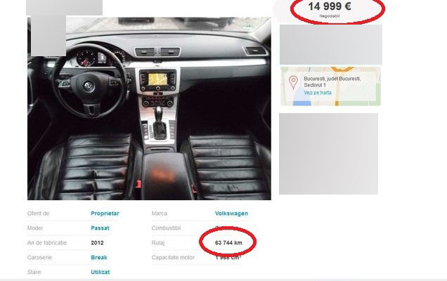 Asta le întrece pe toate! Un român a dat înapoi kilometrajul unei maşini cu… 550.000 de kilometri!