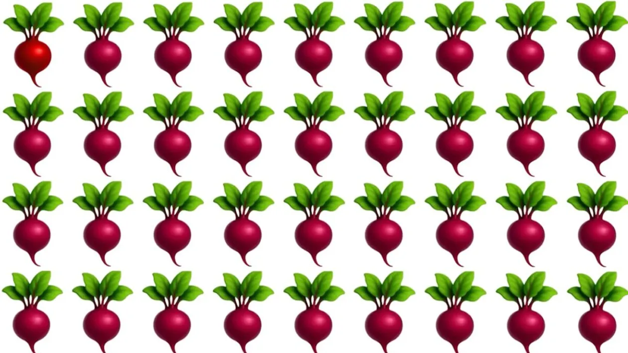 Test IQ exclusiv pentru genii | Găsiți ridichea diferită, în maximum 6 secunde