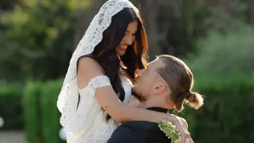Primele imagini cu Alina Eremia în superba rochie de mireasă! S-a căsătorit azi cu Eduard Barbu