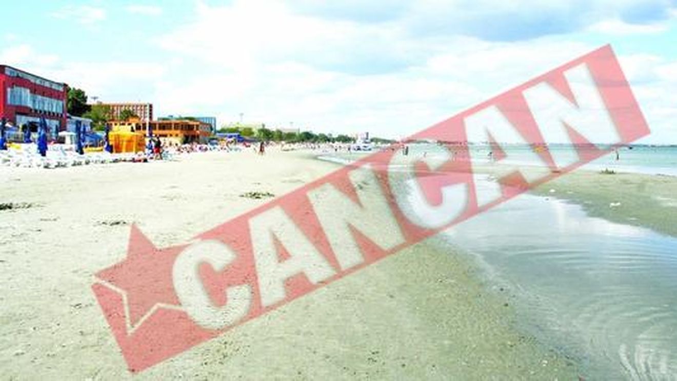 Marea s-a retras cu 20 de metri la Mamaia