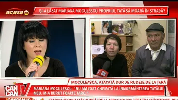 Rudele de la ţară ale Marianei Moculescu o acuză că nu a avut grijă de tatăl ei şi i-a vândut apartamentul!