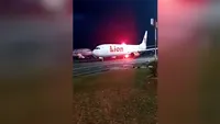 Un avion Lion Air a lovit un stâlp de electricitate la o săptămână după ce o altă aeronavă a companiei s-a prăbușit în Indonezia