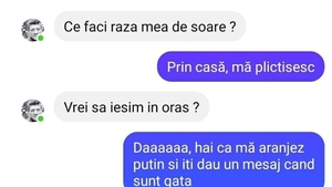 Bancul de weekend | "Vrei să ieșim în oraș?"