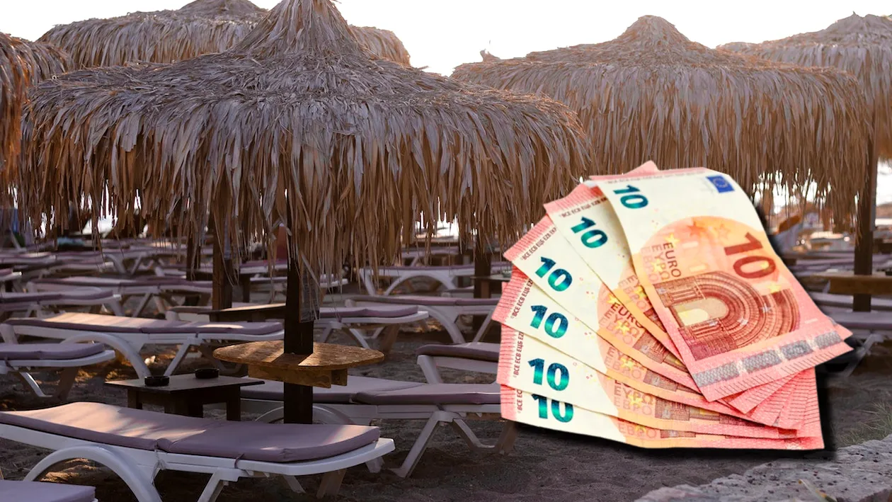 Te pregătești să mergi în concediu în Grecia? Prețul la care se închiriază un șezlong cu umbrelă în Thassos, Creta sau Rhodos