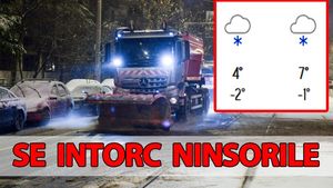 N-am scăpat! Pe ce dată se întorc ninsorile în București, potrivit meteorologilor Accuweather