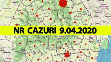 Cazuri coronavirus România 9 aprilie 2020 | Numărul a crescut dramatic