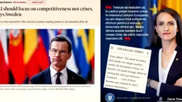 Oana Țoiu se laudă pe Facebook că a „acordat un interviu Financial Times”. În realitate, a dat o declarație și a fost citată spre finalul unui newsletter numit „UE ar trebui să se concentreze pe competitivitate și nu pe crize, spune Suedia”