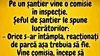 BANCUL ZILEI | Pe un șantier vine o comisie de inspecție