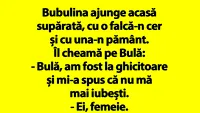 BANC | Bubulina e supărată: Bulă, am fost la ghicitoare și mi-a spus că nu mă mai iubești