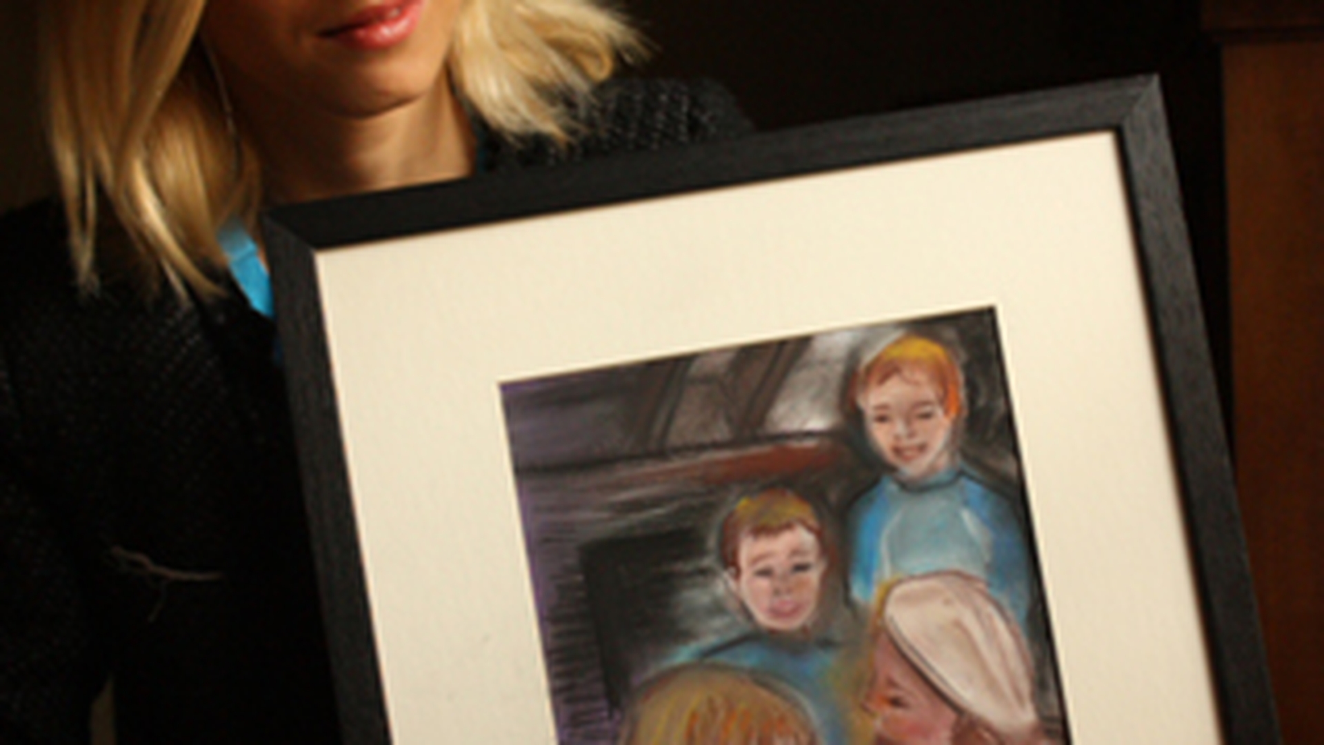 Dana Rogoz si-a descoperit un nou talent: pictura! Vezi ce tablou frumos a creat pentru copiii orfani!