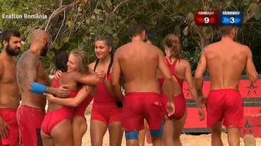 Exatlon 25 februarie. Continuă seria victoriilor pentru ”Faimoșii”! Anca Surdu a punctat decisiv! Ce a strigat Giani Kiriță la final