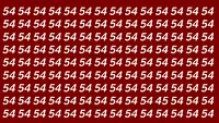 Iluzie optică virală | Găsiți numărul '45' din șirul de '54' în doar 7 secunde!