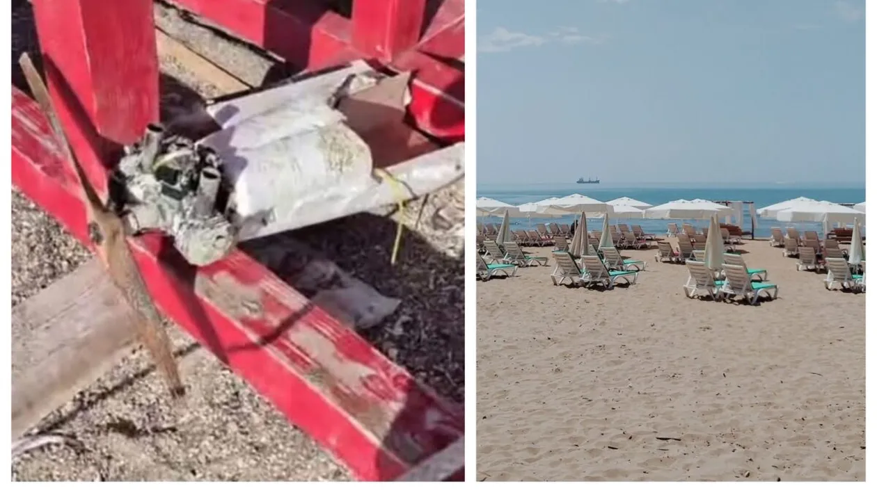 Panică în Costinești! Un nou fragment de dronă a fost găsit pe plajă, la doar o zi după primul incident