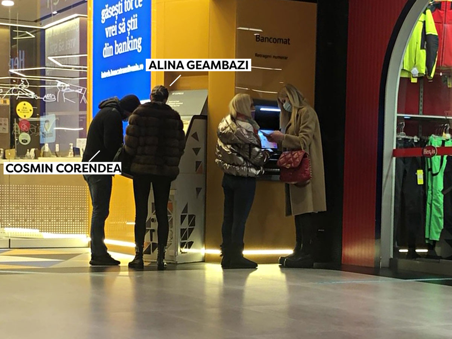 Alina Geambazi și noul ei partener, Cosmin Corendea, la mall