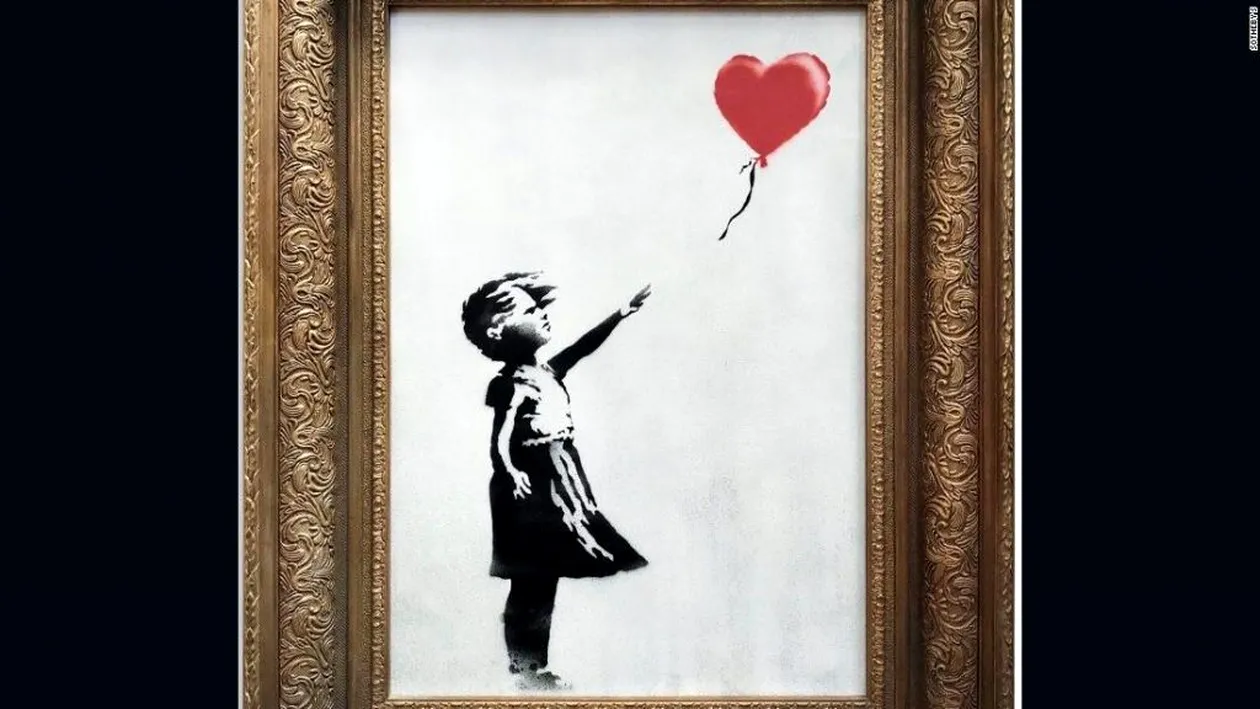 Tabloul lui Banksy care s-a autodistrus după ce s-a vândut cu 1,4 milioane, și-ar putea dubla valoarea