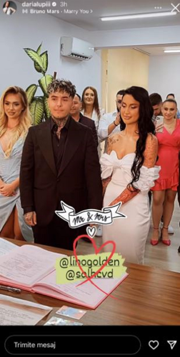 Lino Golden și Delia de la Power Couple s-au căsătorit! Primele imagini de la cununia civilă. VIDEO