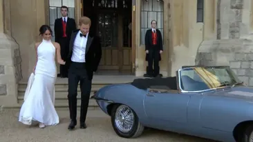 Meghan Markle a impresionat și cu rochia pe care a purtat-o la recepția care a avut loc după nuntă