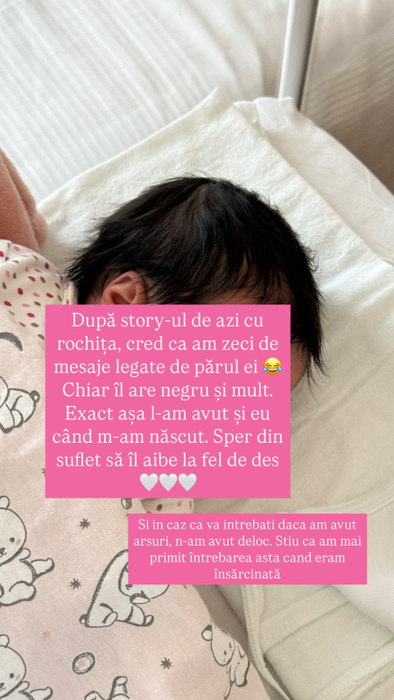 Fanii Danielei Iliescu, uimiți de părul fiicei sale. Sursa foto: Instagram / Daniela Iliescu