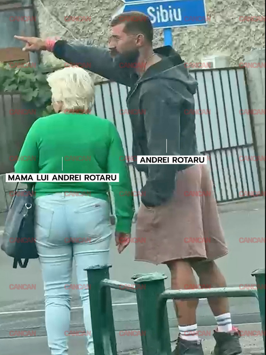 Andrei Rotaru, surprins alături de mama lui în Brașov