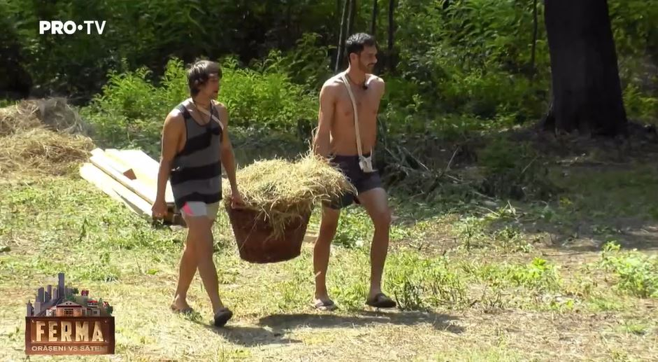 Intimidat de Viviana Sposub, George Burcea a rămas fără cuvinte la Ferma. Ce a mărturisit despre sărutul cu focoasa brunetă | FOTO