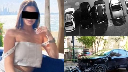 Imagini video cu minora de 17 ani care face praf 6 mașini parcate. Polițiștii o urmăreau de zor, martorii o filmau