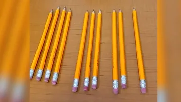 TEST IQ | Mută un singur creion pentru a inversa ordinea 4,3,2,1 în 1,2,3,4! Geniile o fac în 10 secunde