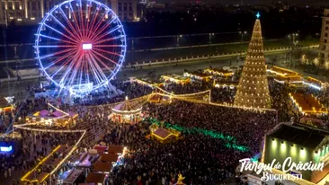 Cât costă un pahar de vin fiert la Târgul de Crăciun din București. O turtă dulce este 15 lei