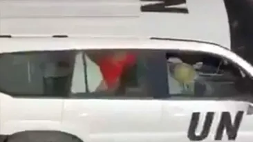 Partidă de amor, filmată într-o mașină oficială a ONU în Israel! Reacția purtătorului de cuvânt după ce a văzut imaginile care au făcut înconjurul lumii