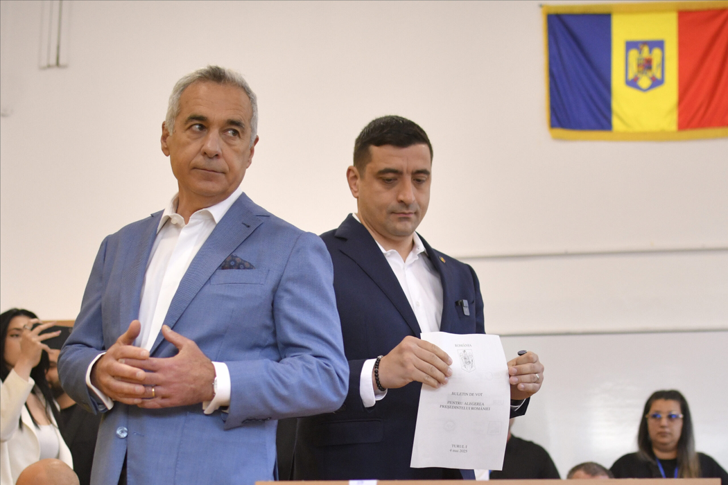 George Simion și Călin Georgescu, împreună la vot! Primele declarații: ”Să facem dreptate pentru România”