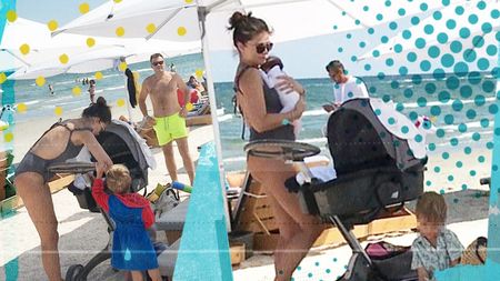 Vedeta Antenei, în costum de baie la nici o lună după ce a născut + și-a scos bebelușa la plajă