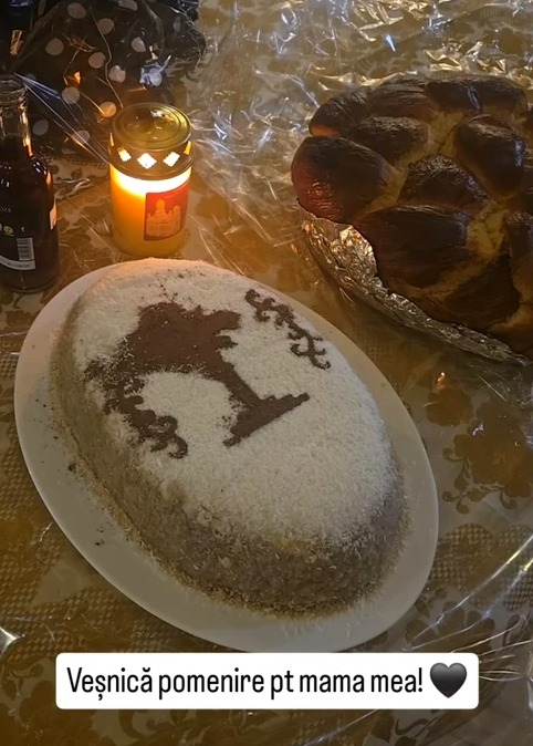 Oana Roman, parastas pentru Mioara Roman. Foto: Instagram / Oana Roman