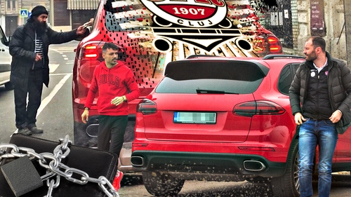 Fotbaliștii CFR-ului au umilit un cerșetor la un semafor din Cluj. Au coborât geamul unui Porsche de 100.000 € și…