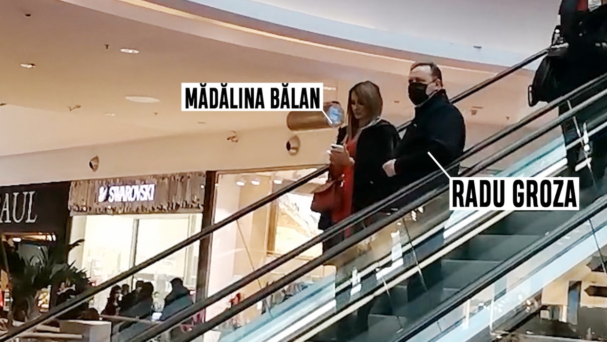 Mădălina Bălan și Radu Groza, într-o plimbare la mall