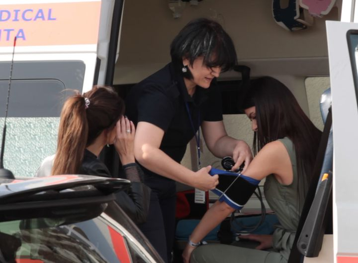 Ioana Filimon a fost luată de ambulanță direct din club
