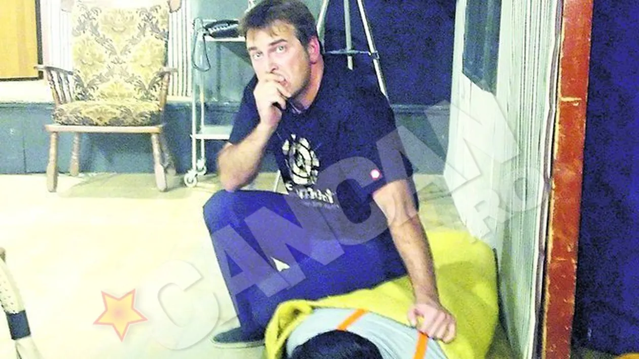Liviu Varciu e actor pe bune, in Menage a trois. A debutat in teatru, infasurat intr-un covor