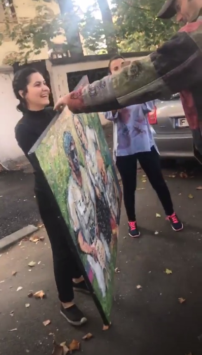 Adela Popescu, în lacrimi când a primit cel mai frumos cadou de ziua ei. Radu Vâlcan i-a fost alături