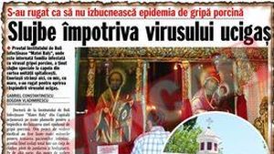 Rugaciuni din avion impotriva gripei porcine