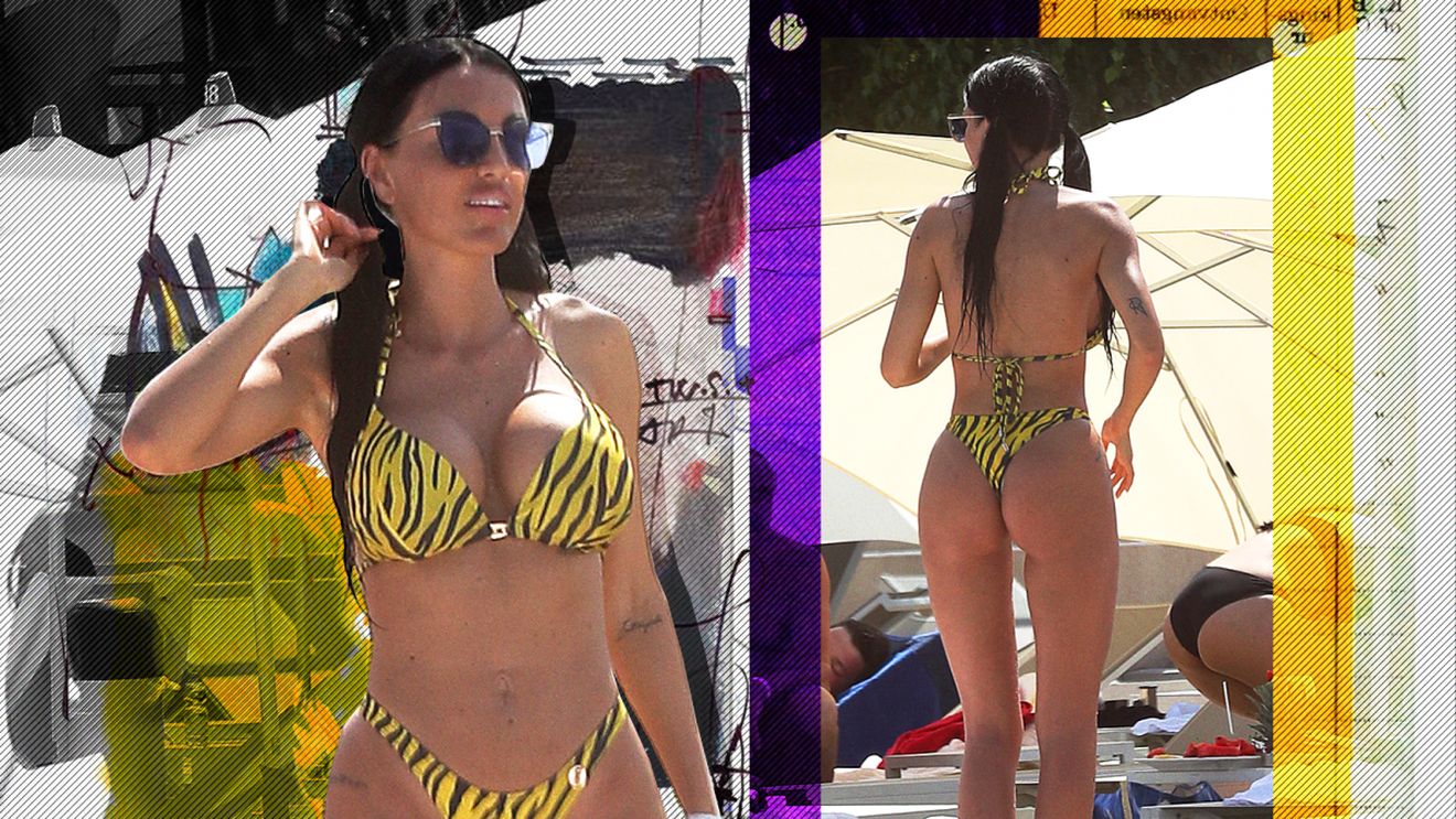 ”Bombardiera” lui Victor Slav a defilat cu formele apetisante la piscină