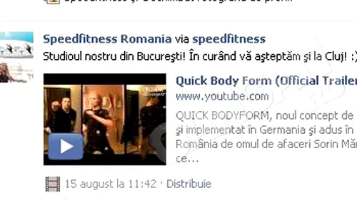 Sorin Marcus, suparat ca o sala de fitness se promoveaza cu ajutorul aparatului Quick BodyForm: Vor sa-si faca publicitate pe munca mea