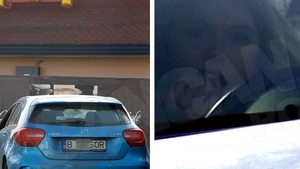 Imagini unice cu burtica cântăreţei. Sore îşi face poftele la volan!