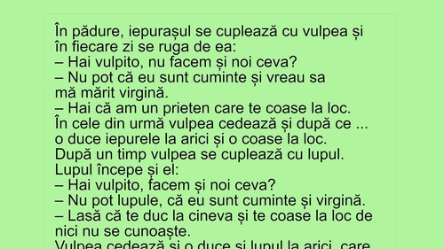 Bancul sfârșitului de săptămână | Iepurașul se cuplează cu vulpea