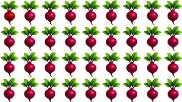 Test IQ exclusiv pentru genii | Găsiți ridichea diferită, în maximum 6 secunde