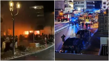 Prima imagine cu incendiul din Elveția. Cum a luat foc, de fapt, tavanul clubului din stațiunea Crans-Montana