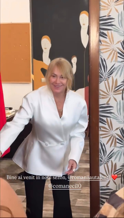 Primele imagini cu Nadia Comăneci la Românii au Talent! Câte ore a stat la filmări gimnasta de 10 a României