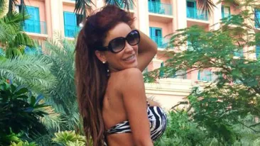 Gafa de proportii marca Bianca Dragusanu! Si-a etalat botinele nou-noute de la Dubai, dar si etichetele de pe talpa!