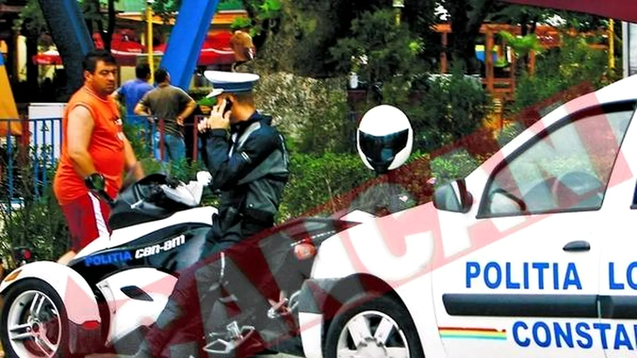 Politia patruleaza cu tricicleta pe litoral