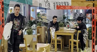 Cum i-am filmat pe Patrizia Paglieri și pe fiul ei, Francesco. S-a întâmplat într-un restaurant din mall