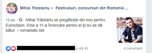 Mihai Trăistariu, nelipsit de la Eurovision